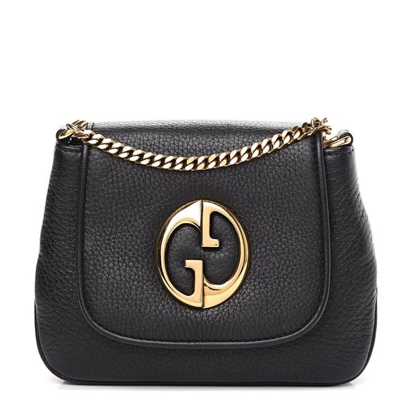 GUCCI Pebbled Calfskin Small 1973 Chain Shoulder - Picture 1 of 10